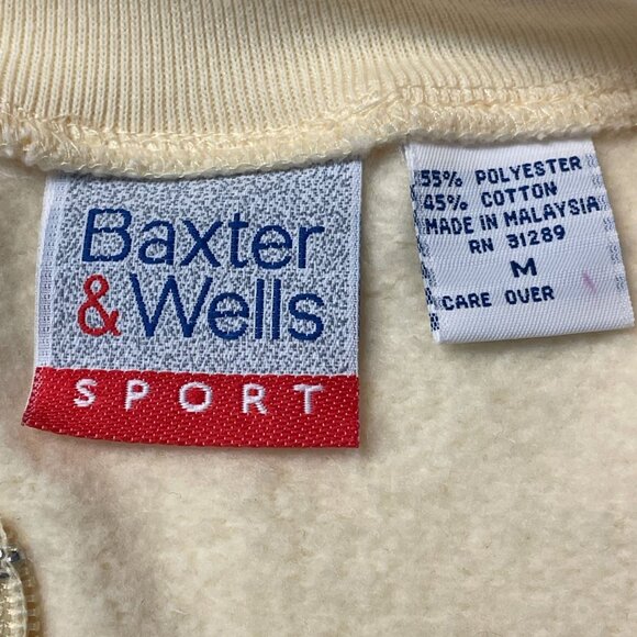 Vintage Grandmacore Fleece Jacket Sz M Oversized Embroidered Floral Hipster Cozy - Picture 10 of 12